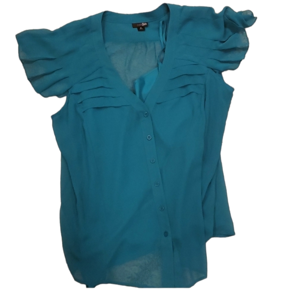 Green silk shirt